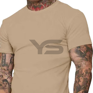 T-shirt d'entraînement unisexe pour hommes T-shirt de sport unisexe en tissu uni à séchage rapide 100% coton avec impression de logo personnalisé - Product Image 2