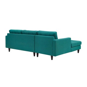 SFL68013 L-Shaped Corner <b>Sofa</b> Convertible Upholstered in Fabric <b>for</b> Home Living Room Apartment with <b>Sponge</b> Filling Legs Included - Product Image 3