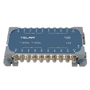 Amplificador de Señal Satelital Telra TA-1020, Multiswitch de 10 Entradas y 10 Salidas, Construcción Metálica, Compatible con Cascada, Garantía de 2 Años - Product Image 1