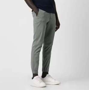 Joggers en coton de qualité supérieure pour hommes, coupe simple et basique, taille élastique, fabricant OEM - Product Image 2