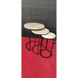 Arte marmo Aksoy marrone Set nidificazione 3 pezzi