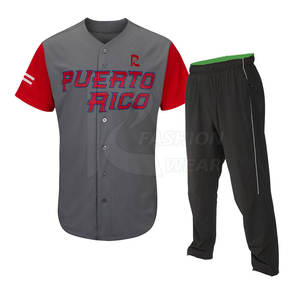 Uniforme de béisbol de manga corta para equipo deportivo, nuevo modelo, el mejor Material - Product Image 3