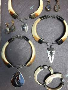 Hecho a mano nueva llegada búfalo cuerno de buey collar pulido estilo Animal hueso joyería diseño Natural cuentas mujeres niñas boda - Product Image 5