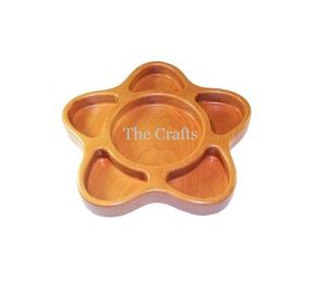 Plateau de service pour chocolat au design classique, plateau à fruits secs en bois de haute qualité pour table et cuisine - Product Image 4