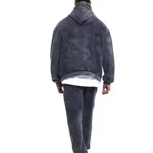 Unisex Breathable Pullover Hoodies Tracksuit Sweatsuit Winter 2-Piece Sweater Set <b>for</b> <b>Men</b> and Women Plus Size acid <b>wash</b> set - Product Image 2