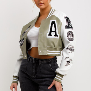 เสื้อแจ็คเก็ตเลตเตอร์แมนแบบยูนิเซ็กซ์ ปักลายตามสั่ง ปักชื่อส่วนตัว ชุดทีมย้อนยุค เสื้อนอกสไตล์โรงเรียน ปักลายตามสั่ง - Product Image 1