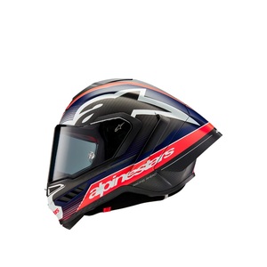 Nuevo Casco Alpine-star Supertech R10 TEAM en Negro Mate/Rojo Carbón/Azul - Product Image 2