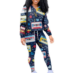 Venta al por mayor de chándal sublimado atlético para mujer, ropa para correr, entrenamiento deportivo, correr, chándal sublimado personalizado para mujer - Product Image 1