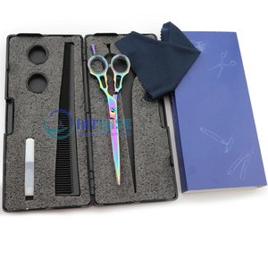 ชุดกรรไกรตัดผมแบบมืออาชีพชุดกรรไกรตัดผมสำหรับร้านเสริมสวยขอบคมทนทานทำจากสเตนเลสสตีล - Product Image 5