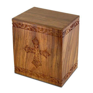 Designer Wooden <b>Urns</b> for Adult Human Ashes Natural Finish Cremation Funeral <b>Urns</b> Premium <b>Pet</b> <b>Caskets</b> & <b>Urns</b> - Product Image 2