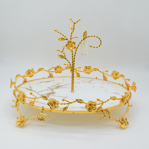 AK Brass In Thiết Kế Khay Kim Loại Bộ 3 Khung Hình Chữ Nhật Lá Thiết Kế Trong Vàng Hoàn Thành Cho Bảng Trang Trí Nội Thất/Đặc Biệt Đồ Trang Trí - Product Image 3