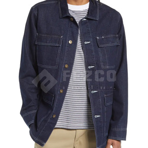 Veste légère en jean d'hiver pour hommes Vêtements d'extérieur personnalisés de haute qualité Doublure en laine respirante et rembourrage en coton tricoté - Product Image 2