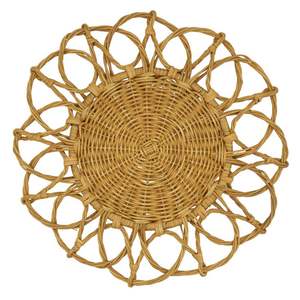 Handmade <b>round</b> Vintage Design Rattan <b>Mat</b> Jute Tablemats and Coasters for <b>Tables</b> Factory Price in Bulk Quantity - Product Image 1