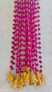 Elegant String Pompom Decorative Backdrop Chic Garland <b>Wall</b> Hanging for Haldi Mehendi <b>Weddings</b> <b>Wedding</b> <b>Decorations</b> - Product Image 2