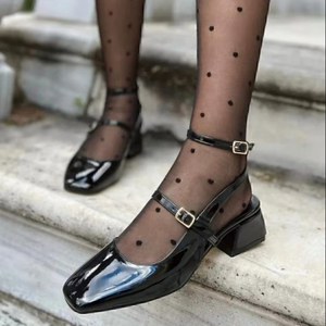 Zapatos de Mujer Borgoña Uganda, Tacones Altos Cortos, Serie Diaria, Tallas 40-43, Hechos en Turquía - Product Image 1