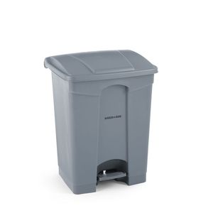Contenedor de Basura AmerBox de 68L con Pedal, Color Gris Claro, 490x410x660mm - Product Image 1