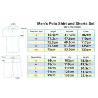 Ensemble polo et short pour homme en mélange de bambou, personnalisé OEM, décontracté d'été, motif gaufré, manches courtes, logo uni sur le devant, respirant