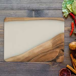 Planche à découper personnalisée en résine époxy Planche à découper de service en résine bois Blocs à découper Planches en bois d'olivier de luxe fabriquées à la main - Product Image 1