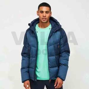 Manteaux rembourrés imprimés personnalisés Vêtements à bulles Coupe-vent à fermeture éclair pour l'extérieur Toile à col montant Design de style hivernal - Product Image 1