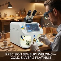 Soudeuse laser professionnelle Riselaser pour la réparation de bijoux avec une puissance de 60 W, système de refroidissement par eau, mode impulsion haute précision