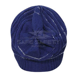 Gorro Jacquard de lana de invierno suave y cómodo de alta calidad Unisex, gorros de punto liso con logotipo personalizado para viajes informales, patrón de dibujos animados - Product Image 4