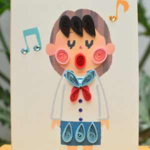 Haru Card Luxury Quilling Tarjetas de felicitación Impresionante DISEÑO DE Vietnam Best Paper Craft Gift Venta al por mayor Quilling Cards Bulk - Product Image 1