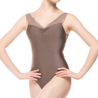 Verano Sling sin mangas Ballet leotardo negro bailarina algodón danza desgaste gimnasia leotardo para niñas