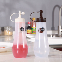 Bouteille Distributrice de Sauce en Plastique de Qualité Alimentaire Fournie Directement par le Fabricant – Pot à Sauce Tomate Salade 360ml