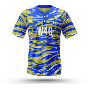 Camiseta de béisbol y softball para hombres y mujeres con servicio pagado personalizado, patrón 3D, manga corta de alta calidad, logotipo frontal, característica de talla grande - Product Image 5