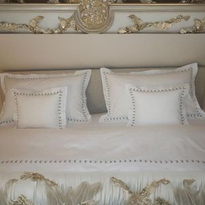 Bán Buôn Tùy Chỉnh Bộ Đồ Giường Bông Bộ Thêu Màu Xanh Lá Dòng Duvet Bìa Và Vỏ Gối Cho Nhà Khách Sạn Đám Cưới - Product Image 2