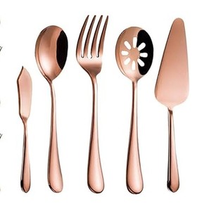 Ensemble de couverts en acier inoxydable argent et or Matériau inoxydable miroir durable pour les repas quotidiens Occasions spéciales - Product Image 3