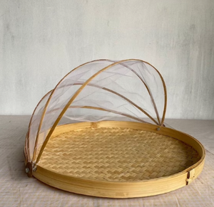 Wholesale Bamboo Winnowing Basket with <b>Net</b> Cover - Strong Handwoven Bamboo Tray for Agricultural Use - Product Image 2