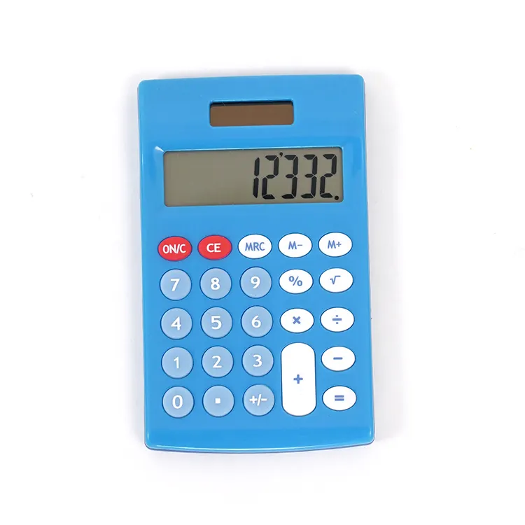 Standard Calculator Desktop 12 Digit Battery Powered Automatic Sleep Large LCD Display Electronic Calculator for School Kids