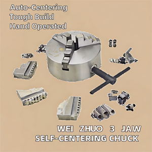 <span class=keywords><strong>WEI</strong></span> ZHUO K11 125 Bohrfutter 3-Backen Selbstzentrierend Stahl Manuelle Drehmaschine Allgemeine Drehmaschinennutzung HRC 40 Härte 10000 U/min 0,01mm - Product Image 3