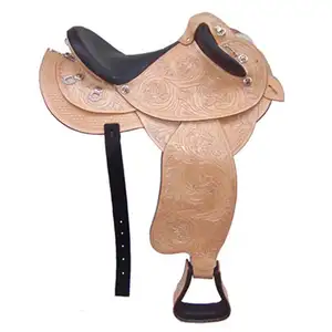 All Purpose Hunter Jumper Dressage Horse Leather Saddle Matching Stirrup Leathers and Irons Saddle