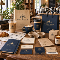 Fournitures pour librairies et cafés de la marque AT PACK avec gobelets personnalisés, sacs en papier, gobelets en plastique et solutions d'emballage à emporter