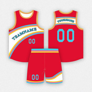 เสื้อบาสเก็ตบอลสำหรับผู้ชายเสื้อบาสเก็ตบอลแบบทีมเดียวกลับได้ - Product Image 3