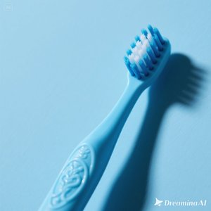 Brosse à dents bleue minimaliste à poils souples, poignée ergonomique avec design gaufré pour des soins bucco-dentaires doux 100 boîte - Product Image 1