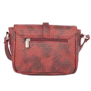 กระเป๋าสะพายไหล่ผู้หญิง - สีน้ำตาลแดง - Product Image 3