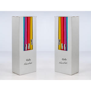 Rouleau de nappe jaune pré-découpé 1,2x7m 40cm Novotex TNT 20 pièces B2B - Product Image 2