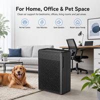 Purificateur d'air HEPA en gros pour foyers multi-animaux : forte désodorisation, élimine urine, litière, fumée, poussière