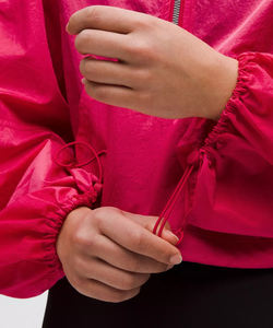 Séchage rapide respirant à capuche vêtements de sport fermeture éclair coupe-vent veste courte pour les femmes en plein air course Fitness manches longues porter veste - Product Image 5