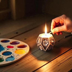 Dumo Bougie <span class=keywords><strong>colonne</strong></span> de fleurs de roses Moule en silicone pour bougies d'aromathérapie faites à la main Décoration de fête de mariage <span class=keywords><strong>et</strong></span> cadeaux pour la maison - Product Image 1