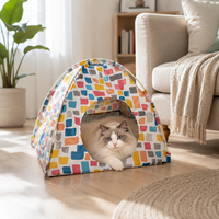 Tente portable d'extérieur pour chiens et chats, imperméable et respirante, maison d'été pour animaux de compagnie