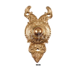 Timbre de metal con botón pulsador, timbre de puerta de metal resistente, timbre de puerta montado en la pared, botones pulsadores para puerta de garaje Universal para el hogar - Product Image 6