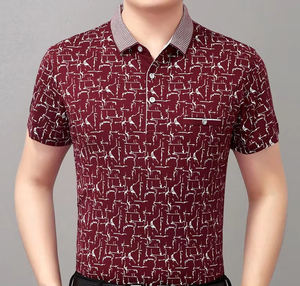 Polo y Camisa de Golf Sublimados de Alta Calidad, Manga Corta para Hombre, Tejido de Punto, Estampado Digital Informal - Product Image 4