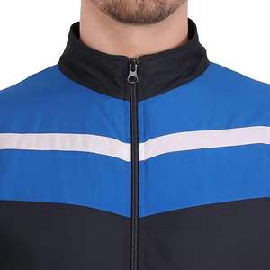 Ensemble pantalon de jogging coupe-vent personnalisé pour hommes en couleurs contrastées costume de sport tissé pour les saisons d'automne - Product Image 6