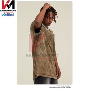 เสื้อกีฬาแขนสั้นสำหรับผู้ชายเสื้อยืดลำลองย้อนยุคสำหรับเล่นยิมฟิตเนสเล่นกีฬาเพาะกายฟิตเนสโอเวอร์ไซส์สไตล์วินเทจซักได้ - Product Image 6