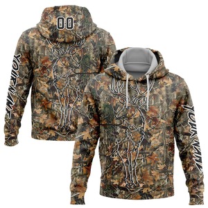 Directly Wholesale Puff Printing Crocheted Winter Men's Hoodies Sweatshirts Polyester/Cotton Fleece Waterproof Quick Dry New - Product Image 1