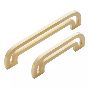 Modern <b>Gold</b> Brass <b>Cabinet</b> Pull Handle with Sleek Curved Design Durable Finish Ideal for Kitchen Wardrobe and Furniture Decor - Product Image 2